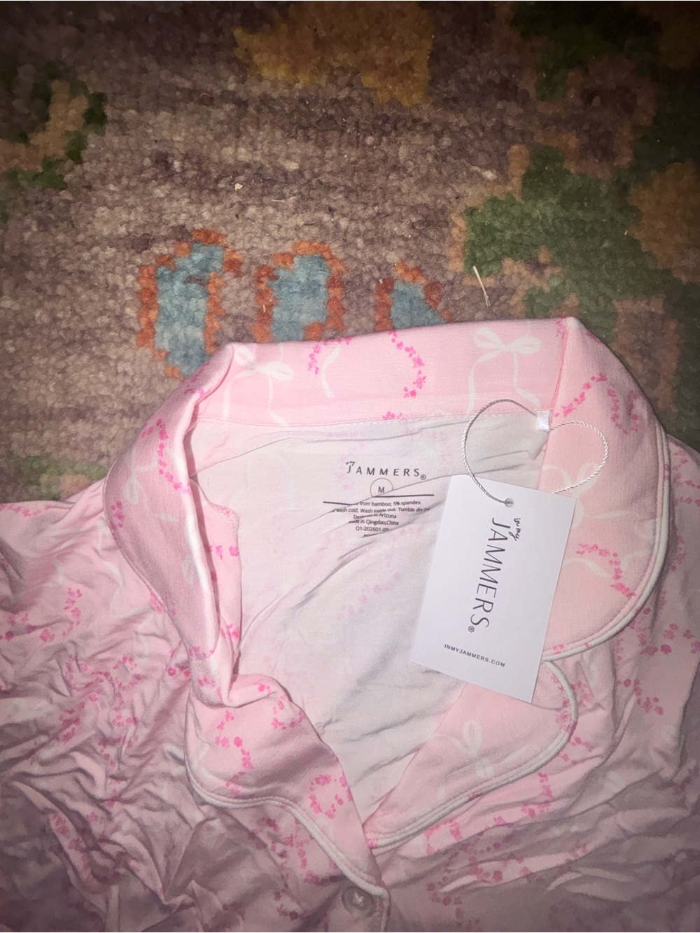 In My Jammers Cora Floral Mommy and Me Pajamas | Medium - Long | Mommy Set - Picture 5 of 5